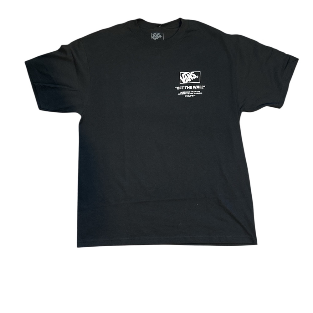 Vans Off The Wall Stockpile T Shirt Men’s Large Black Graphic Tee New With Tags